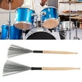 thumbnail image 4 of 2PCS Dual Purpose Drum Brush Maple Drum Stick - Compact and Portable for Jazz Drum Set, Beginner Practice, 4 of 8