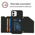 thumbnail image 2 of Allytech iPhone 11 Wallet Case with Anti-lost Lanyard Strap, Slim PU Leather Credit Card Holder Kickstand Flip Cover for Apple iPhone 11, Black, 2 of 5