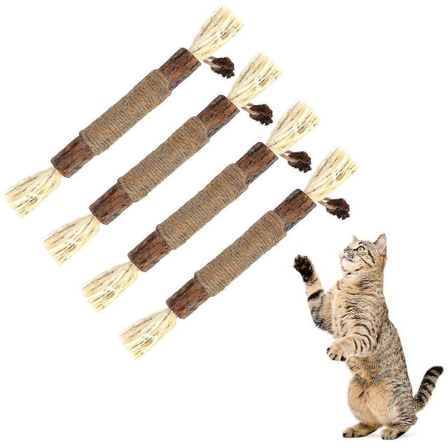 Chew Sticks Cat Toys, Natural Cat Teeth Nip Cleaning Teeth Chew Catnip Toys For Indoor Cat Teeth Cleaning Kitten Teething And Stress Release