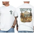 thumbnail image 2 of Men’s Christian Double Sided Shirt – Faith-Based Deer Hunter Tee for Guys & Dads, Religious Outdoor Graphic Shirt, Christian Baptism Gift for Men, 2 of 7