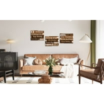 Visual Art Decor Office Quotes Inspirational Wall Art 12 x 16 Framed Painting Canvas Art Prints Set of 3