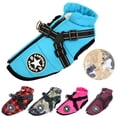 thumbnail image 2 of Large Pet Dog Jacket With Harness Winter Warm Dog Clothes For Labrador Waterproof Big Dog Coat Chihuahua French Bulldog Outfits ShopWise Round, 2 of 17