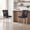 Black + Silver, variant on Bar Stools Set of 2,Black Crocodile Leather Barstools, PVC Leather Upholstered Bar Stools, Counter Height Bar Chairs for Kitchen Island, Dining Area - Silver