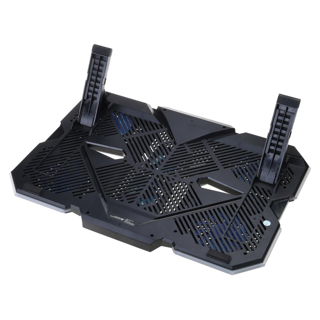 lanema Laptop Cooling Pad Cooling Stand with 6 Cooling Fans Height Adjustable Quiet Cooling Pad for 12.1-17.3inch Notebook