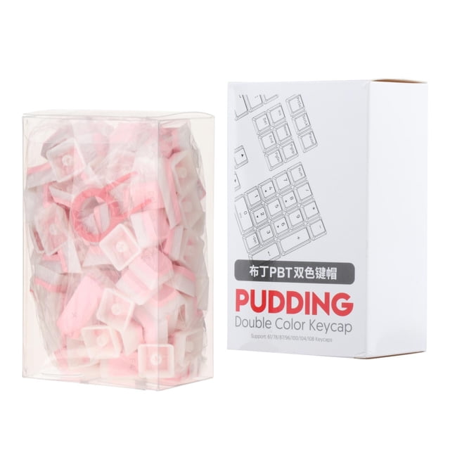 Pudding Keycaps 121Keys para 61/68/71/84/87/104 s mecánicos RGB Azul perfke Tecla de pudín