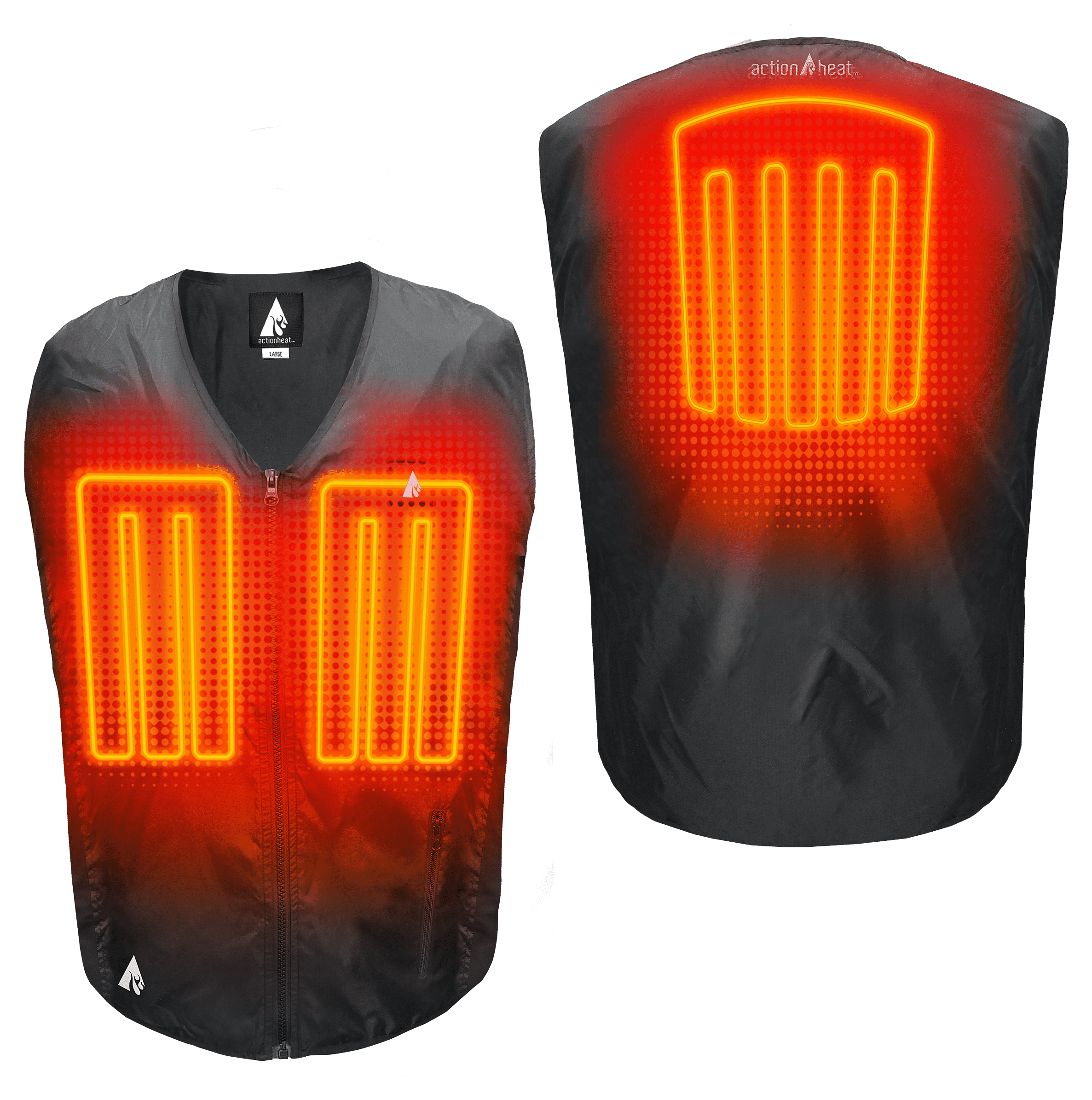 ACTIONHEAT AH-VSTL-5V 5V Heated Vest Liner for Men, Black 2XL/3XL