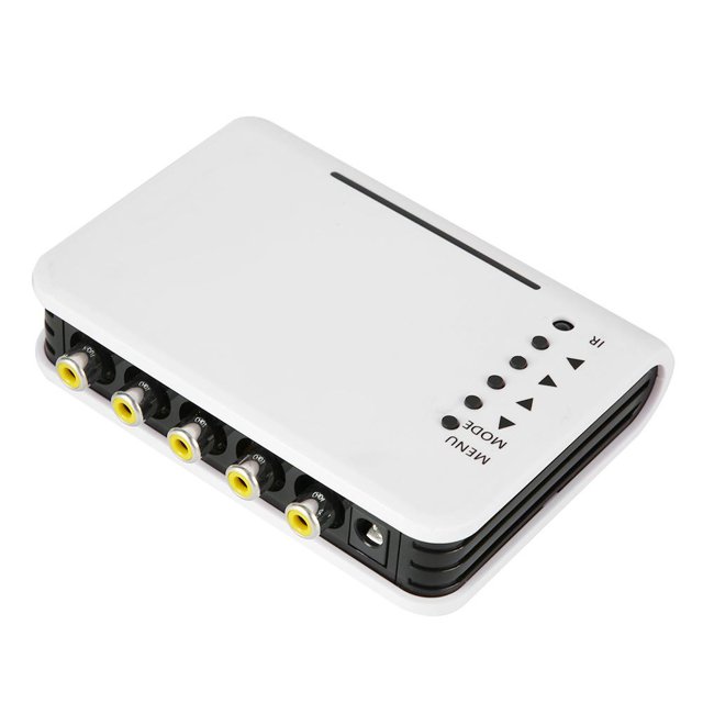 Rdeghly CCTV Video Quad Splitter Switcher Camera Processor System Kit 4 Channel With BNC Adapter,CCTV Splitter,Video Splitter