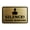 Brushed Gold, variant on Classic Framed Silence! Legend Working Sign (Brushed Silver) - Small