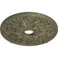 thumbnail image 3 of Ekena Millwork 23 5/8"OD x 3 7/8"ID x 2 1/8"P Jamie Ceiling Medallion (Fits Canopies up to 3 7/8"), Hand-Painted Witch Hazel Crackle, 3 of 6