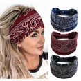 thumbnail image 1 of Bohend Boho headband wide yoga stretchy bandeau—max, 1 of 5