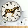 thumbnail image 2 of Designart Oversized Off-White Analog Round Cottage Modern Wall Clocks, CLM25725-C23, 2 of 3