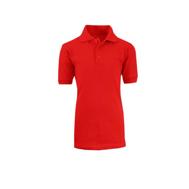 Polo Uniforme Scolaire Rouge Garçon - Taille 4&44; Cas de 36