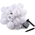 thumbnail image 1 of Luces de hadas solares para exteriores 30pcs 6m Led Lampion Lantern Luces de hadas para exteriores Blanco cálido Decoración impermeable con energía solar para jardín Terraza Patio, etc. Fokelyi LKX-2015, 1 of 8