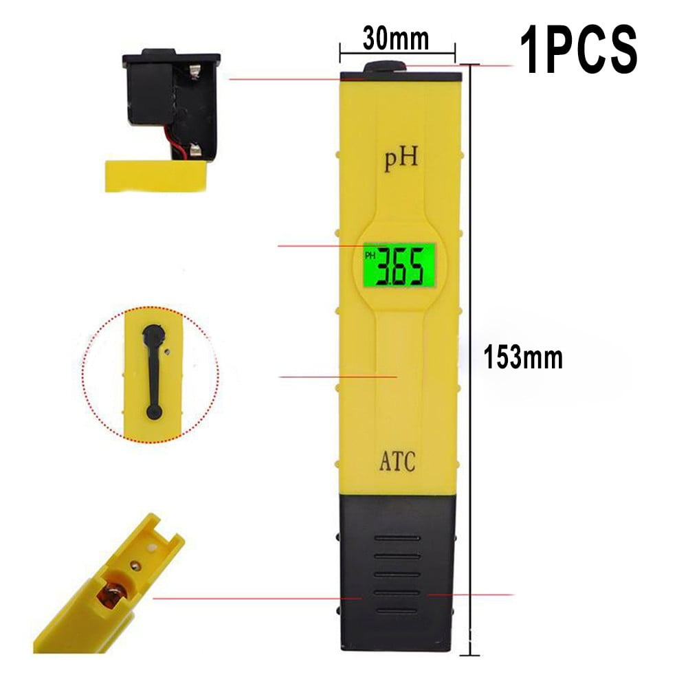 Ph Meter Lcd Digital Electric Tester Pen Hydroponics Water Test Kit Aquarium