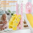 thumbnail image 6 of Zimeng 6 in 1 Toddler Slide, Sturdy Kid Slide Outdoor Indoor Playset Slide Baby Climber Playset Slide for Kids for Age 1-4 Toy Playground, 6 of 9