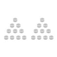thumbnail image 4 of serony 25 Pieces Universal Empty Spools PC Plastic Organizer Bobbins Hand Craft Tool Household Sewing Machine Accessories Transparent 2Set, 4 of 6