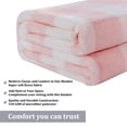 thumbnail image 7 of REGALWOVEN Flannel Fleece Blanket Sofa Blankets for Couch Sofa, Pink and White Throw/50"x60", 7 of 7
