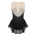 thumbnail image 2 of iEFiEL Kids Girls Sleeveless Sparkly Rhinestone Ballet Dance Leotard Mesh Splice Skating Gymnastics Dress, 2 of 7