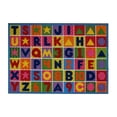 thumbnail image 4 of Fun Time Nylon 39"x58" Numbers & Letters Area Rug in Multi-Color, 4 of 6