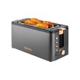 thumbnail image 1 of Mecity 4 Slice Toaster, Long Slot Toaster With Warming Rack, Bagel/Defrost/Reheat Functions,Warming Rack, Crumb Tray, 6 Browning Settings, Extra Wide, 1 of 8