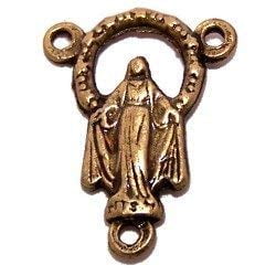 Miraculous medal center - Arch- O.L. Grace - Bronze(1.7 cm-0.7')
