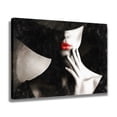 thumbnail image 2 of Cuadro moderno en blanco y negro, labios rojos, personajes, cuadros de pared vintage, póster de mujer, pintura decorativa, lienzo, arte de pared, carteles para sala de estar, pintura para dormitorio,, 2 of 8