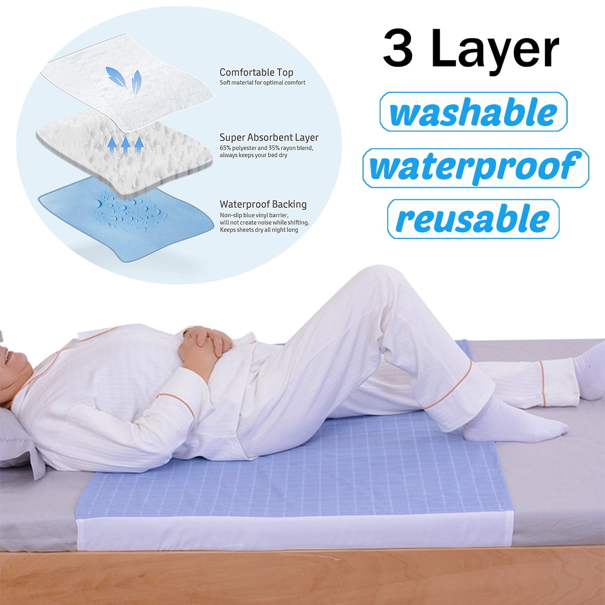 heavy absorbent bed pads