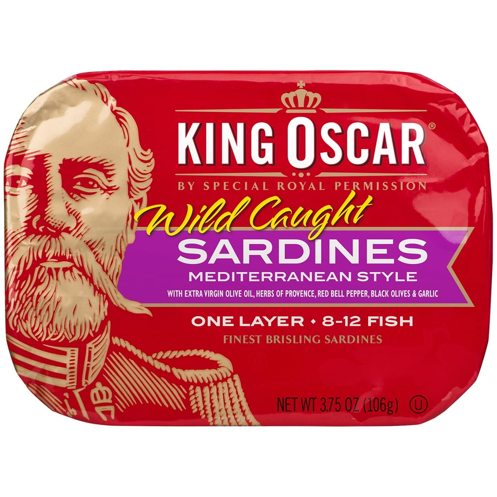 King Oscar Brisling Sardines in Extra Virgin Olive Oil, Mediterranean