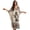 Boho Mandala Dog Paw, variant on Jamaican Flag Palm Tree Print Women's Plus Size Kaftan Beach Coverup for Summer V-neck Maxi Beach Dress Vacation Outfits Batwing Sleeves Caftan Dress for Ladies