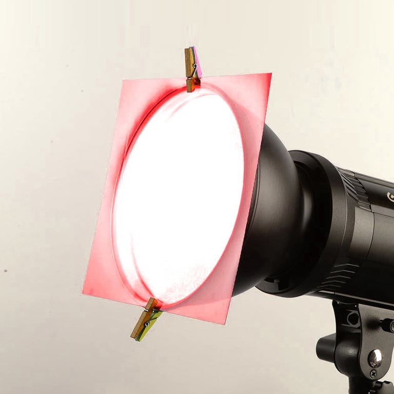 CHSEROK 18 Filtres Gel Lumière LED Autocollants - 9 Couleurs Pour Photographie Studio Et Lumières LED