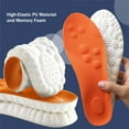 thumbnail image 2 of Stepprs Insoles, Cloud Massage Shoe Stepper Insoles for for Women Men, Memory Foam Insole with Arch Support for All-Day Comfort Relieves Foot Fatigue (Orange, Men 4-4.5/Women 5.5-6), 2 of 7