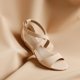 thumbnail image 2 of Sandalia DREAM PAIRS Jones Tacón Cuña 5 cm Nude Talla 7.5, 2 of 6