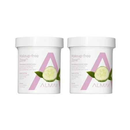 Almay Oil Free Gentle Eye Makeup Remover Pads, 80 Ct (2-pack)