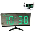 thumbnail image 2 of Alarm clock Digital, LED alarm clock LED display with 4 adjustable brightness, temperature, date, USB charging ports, easy operation, 2 of 9