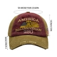 thumbnail image 3 of United States 250th Anniversary Hat,250th Anniversary Hat 1776-2026 Eagle Embroidery Patriotic Baseball Cap,250 Anniversary USA Hat for Men Women, 3 of 3