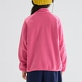 thumbnail image 5 of UAYOTSE Toddler Unisex Kids Fleece Jacket Lightweight Outerwear Boys Girls Long Sleeve Fall Zip Up(S84-Hot Pink,3-4 Years), 5 of 9