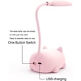 thumbnail image 2 of Mini cat night light usb rechargeable foldable for kids room pink, 2 of 5