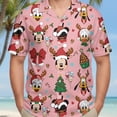 thumbnail image 2 of Coquette Disney Mickey And Friends Christmas Hawaiian Shirt, Minnie Mouse Goofy Daisy Donald Pluto Xmas Hawaii Shirt, Disney Family Trip Tee, 2 of 6
