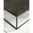 thumbnail image 6 of Steve Silver Tekoa Walnut with Dark Gray Metal Base Mixed Media Coffee Table, 6 of 6