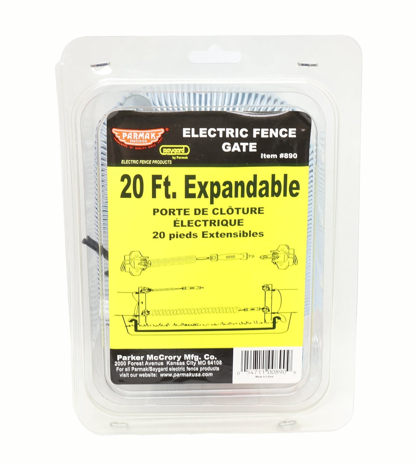 Parmak Precision 890 20' Galvanized Expandable Spring Gate