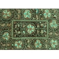 thumbnail image 1 of Ahgly Company Machine Washable Indoor Rectangle Abstract Turquoise Blue Modern Area Rugs, 8' x 10', 1 of 4