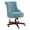 Aqua, variant on Riverbay Furniture Traditional Fabric Armless Swivel Office Chair in Gray