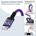 thumbnail image 3 of Charger Block Type C, 3 Pack USB Wall Charger with 10FT Type C Charging Cable Cord USB C Cable Phone Cables, Dual Port Phone Charger Android Charger Block USB Plug Adapter USB Charging Block, Purple, 3 of 8