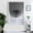 Grey, variant on 4 Colors Shades Self-adhesive Half Windows Nonwoven Folding Curtain Bathroom Balcony Living Room Balcony Curtains Pleated Blinds