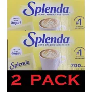 2x SPLENDA Zero Calorie Sweetener 700 Count Packets 24.7 oz Box - 2 PACK