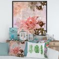 thumbnail image 2 of Designart 'Flowers Vintage In Pastel Colours' Traditional Framed Canvas Wall Art Print, 2 of 5