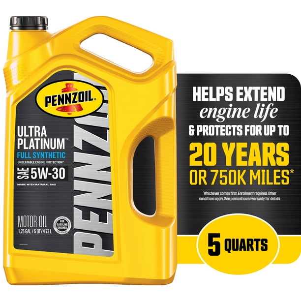 Pennzoil Ultra Platinum 5W-30 High Mileage Full Synthetic Motor