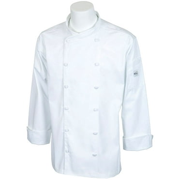 Mercer Renaissance Cutlery Men's Chef Jacket (Scoop Neck) | White, XL