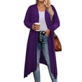 thumbnail image 5 of Zeagoo Women's Plus Size Cardigan Long Sleeve Duster Open Front Drape Lightweight Long Cardigans, 5 of 5