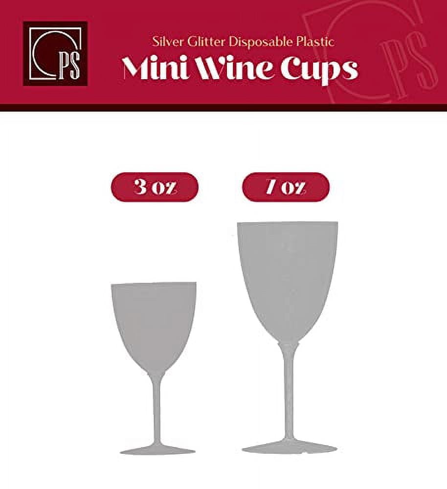 8 Pack - 7 oz] Disposable Plastic Wine Glasses Black Stemmed Plastic Wine  Glasses Fancy Plastic Wine Cups for Parties, Weddings, and Dining Durable  Reusable Wine Goblets - Posh Setting 